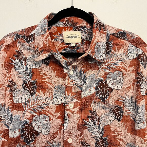 RedHead Tropical Short Sleeve Casual Button Down Shirt, Size XL - Picture 2 of 9